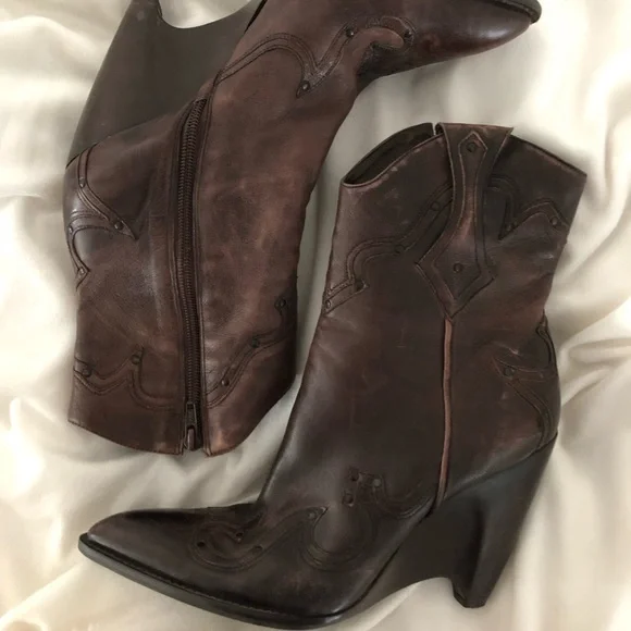 BCBGirls Dark Brown Heeled Boots - Picture 3 of 10